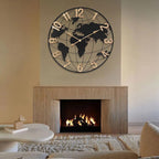 36 Inch Extra Giant Oversized Black Metal Wall Clock, Large Modern Decorative - Image 6