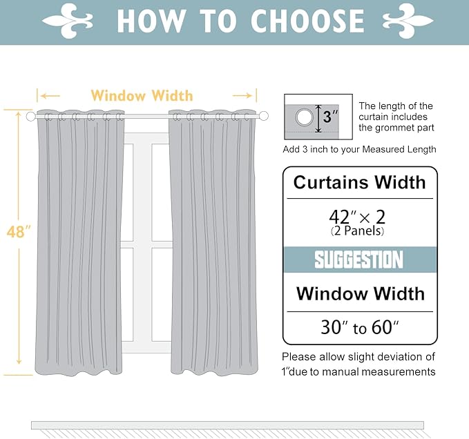 ChrisDowa Brownout Curtains 48 inches Long - Image 5