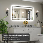 55x30 Inch LED Bathroom Mirror - Image 2