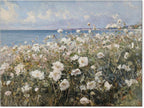 rumlud Nature Landscape Wall Art Coastal Wildflower Poster French Spring by rumlud