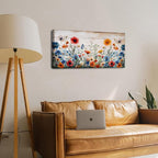 Rustic Wildflower Wall Art for Living Room Farmhouse Colorful Floral Picture - Image 6