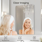 USHOWER 2-Pack Frameless Bathroom Mirrors - Image 2