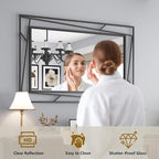 Rectangular Wall Mirror, Hang Horizontally or Vertically - Image 4