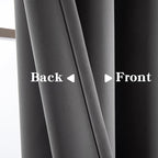 IGEMAEVE Blackout Sliding Door Curtains 84 Inch Length, Extra Wide Room Divider - Image 3