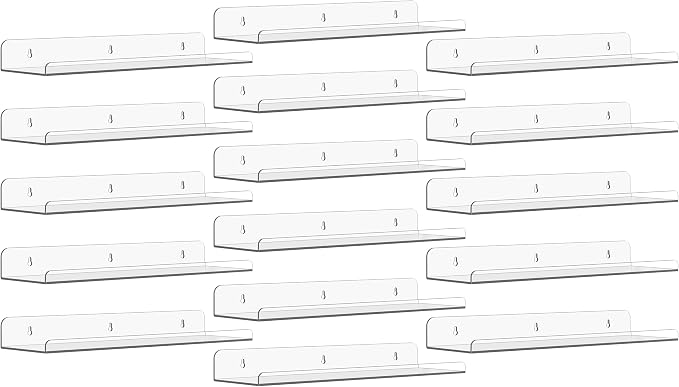 Qukaka Floating Shelves for Wall Decor, Living Room, Bathroom Decor, Nail by QukakaHomeCare