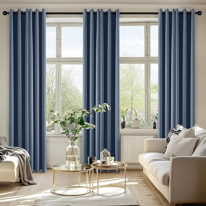 MIULEE Blackout Curtains for Bedroom Living Room 2 Panels, Thermal Insulated - Image 6