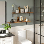 DINZI LVJ Long Wall Shelves, 39.4Inch Wall Mounted Shelves Set of 4, Extra - Image 4