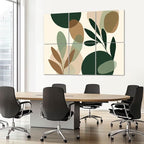 6 Pack Art Acoustic Panels Sound Absorbing Boho Botanical Leaf Orange Green - Image 7