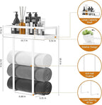 Towel Racks for Bathroom Wall Mounted, Xstydes Metal Towel Holder - Image 2