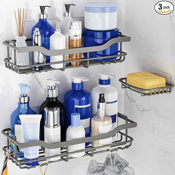 OMAIRA 3-Pack Shower Caddy by OMAIRA