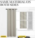 NICETOWN Natural Room Darkening Curtains 96" Long - Image 6