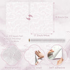 Theper Pink Striped Wallpaper Peel and Stick Wallpaper Boho 17.3"×78.8" Simple - Image 3