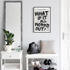 What If It All Works Out Canvas Wall Art, Positive Affirmations Wall Decor - Image 6