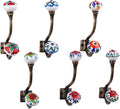 Indian Shelf Pack of 12 Heavy Duty Double Prong Multicolor Decorative Coat by IndianShelf