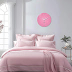 XNM Pink Clock for Girls Bedroom Small Wall Clock Battery Operated 14 Inch - Image 2