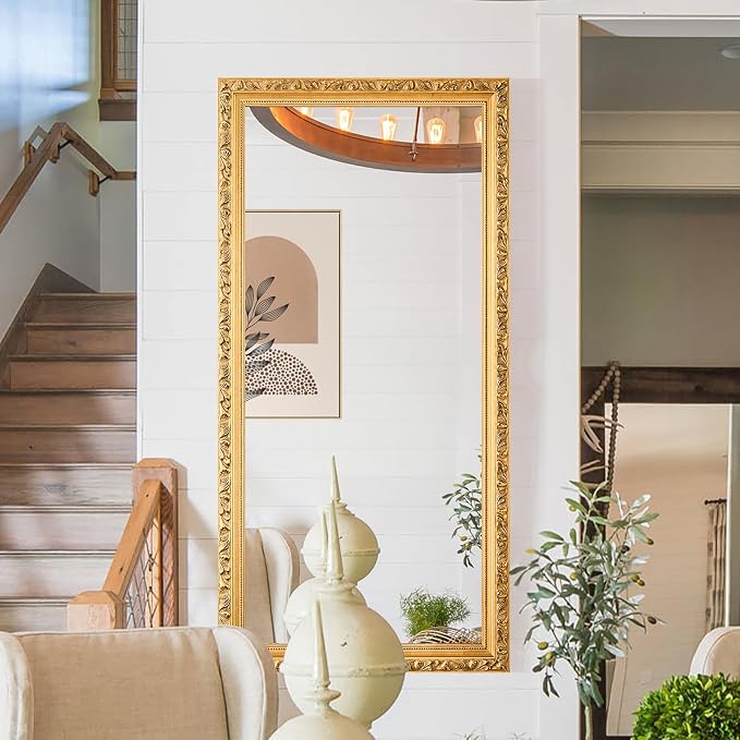 Large Vintage Mirror for Wall, Decorative Mirrors for Entryway, Hangs - Image 2