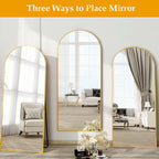 Dewfig Arched Full Length Mirror, Full Body Mirrors - Image 4