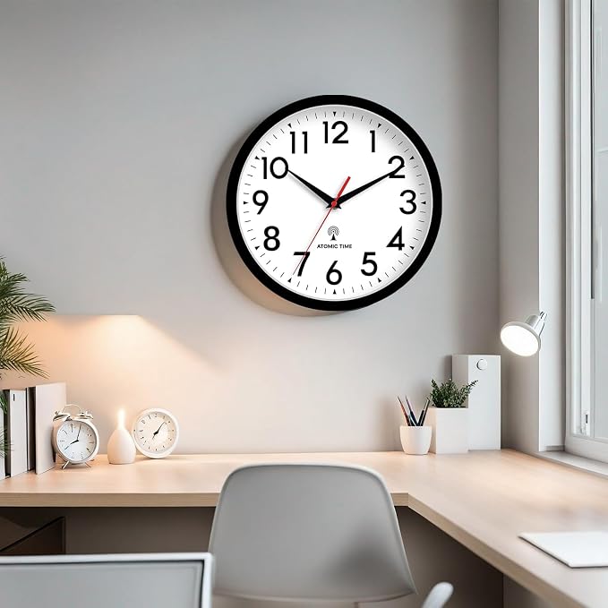 DAXSMY Atomic Wall Clock Analog 14 Inch Battery Operated Modern Decorative - Image 7