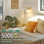 Shenmoyl Vintage Battery Operated Wall Sconce - Image 3