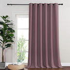 NICETOWN Room Divider Curtain 132 Inches Long, Wide Blackout Sliding Door by NICETOWN