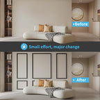 Art3d Pre-Cut Wall Molding Set of 6 pcs, Ready-to-Assemble Wainscoting Panels - Image 4