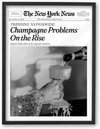iHery Small Premium Natural Black OAK Wood 8x10in Champagne Problems On the by iHery