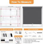 AOSKY No Drill Cordless Blackout Roller Shades - Image 5