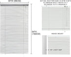YIIBAII Mini Blinds Suitable for 35.5" W x 64" H Windows 1" Aluminum Horizontal - Image 6