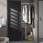 Abyssaly 23.6" x 118" Black Silk Wallpaper Peel and Stick Embossed Self - Image 5