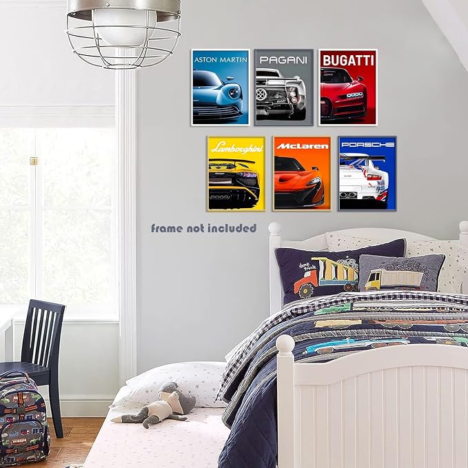 CSLGQGV Car Poster Vintage Racing Car Wall Art Supercar Canvas Prints Painting - Image 9