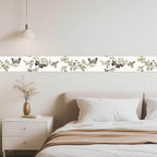 IVN Wallpaper Border Peel and Stick PVC Vintage Butterfly and Floral Design - Image 9