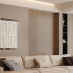 YLL YLL PVC Slat Wall Panel Peel and Stick 236"x 15.7" Faux Oak Grain Wood Slat - Image 3
