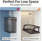 PUSDON 2-Pack 16.5" Extra Long Slim Hollowout Shower Caddy, Wall Mount Spice - Image 4