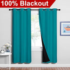 NICETOWN 100% Blackout Window Curtain Panels, Full Light Blocking Drapes - Image 2