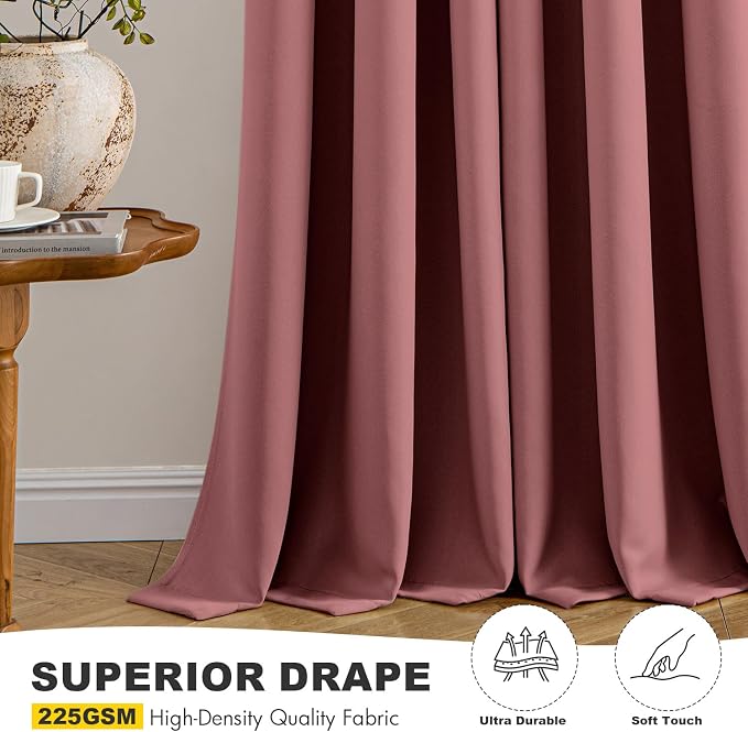 MIULEE Blackout Curtains for Bedroom Living Room 2 Panels, Thermal Insulated - Image 5