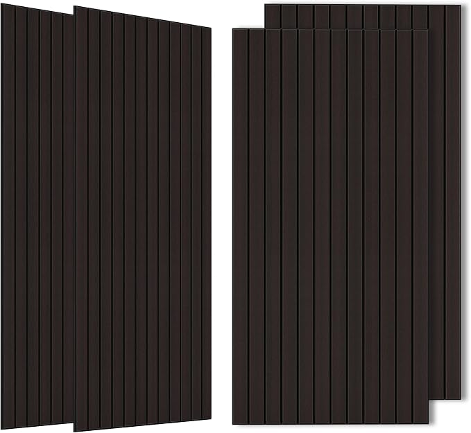 Wood Veneer Acoustic Panels, 4 Pack 47.2”x23.6” Sound Panels, Decorative Large by AUTORIFIC