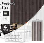 4 Pack Wood Panels for Wall, 47.2"×23.6" Wood Slat Acoustic Panels for Wall - Image 2
