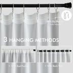 MIULEE Back Tab Light Blocking Curtains 96 Inch Long 2 Panels Set - Image 3