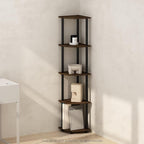 Furinno Turn-N-Tube Storage Shelves, 5-Tier Book Shelf, Corner Shelf, Toolless by Furinno-FitsYourSpaceFitsYourBudget