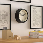 JONES CLOCKS® Fuze wall Clock | Small Round Clock | Black | Playful Modern - Image 4