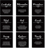 Outus 9 Pieces Inspirational Phrases Posters Wall Decor Motivational Sayings by Outus