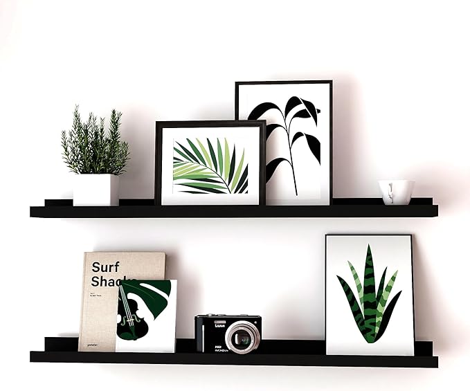 Long Floating Shelves for Wall Decor, Long Wall Mounted Storage Shelf for by Unknown
