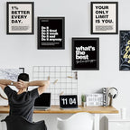 DSHFG Motivational Inspirational Office Wall Art Decor Prints Set of 4 - Image 3