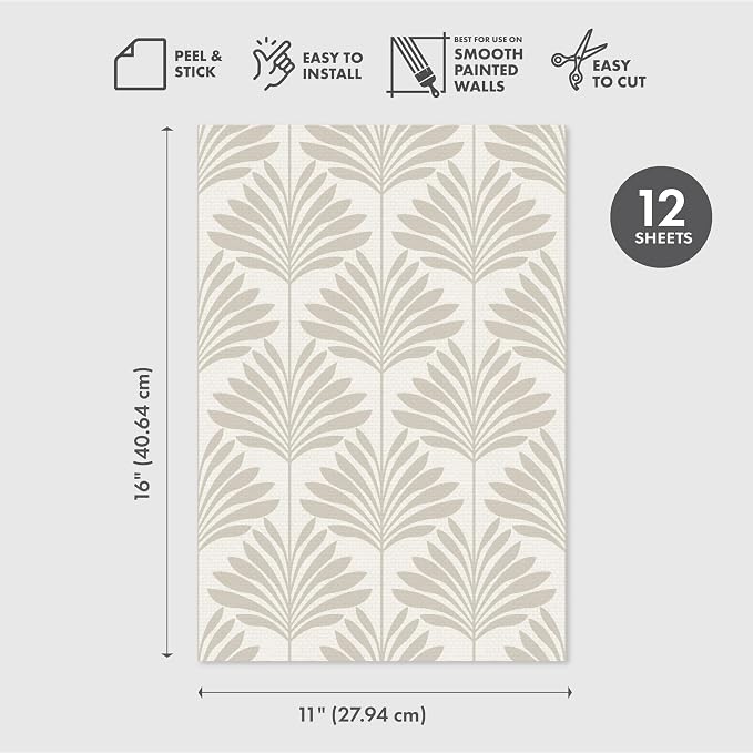 Main Street Peel and Stick Wallpaper Eco-Friendly Sheets 12 Pack, 11 X 16 Inch - Image 6