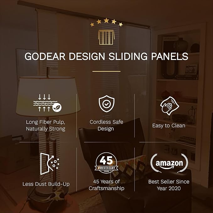 GoDear Design Adjustable Verticsl Sliding Panel Track Blinds - Image 6