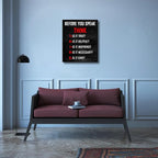 Pyradecor Large Motivational Think Before You Speak Classroom Positive Quotes - Image 2