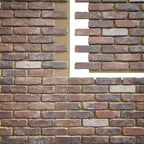 EverStone Aged Brick Faux Brick Panel, 46 7/8"W x 27"H x 1 1/4"D, Smokey Rose - Image 9