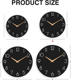 cicininc Wall Clock, 10 Inch Wooden Silent Non-Ticking, Decorative Battery - Image 5