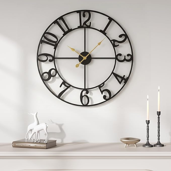 Cuspin Large Wall Clock, 20 Inch Wall Clocks by Cuspin