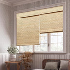 LUCKUP Cordless Bamboo Roman Blinds Shades - Image 6